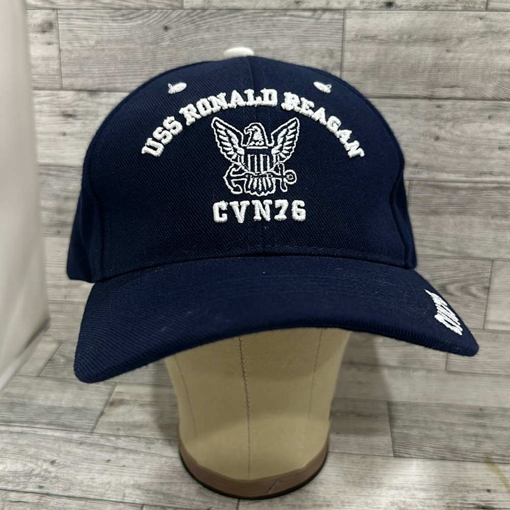 USS Ronald Reagan CVN76 blue baseball cap hat